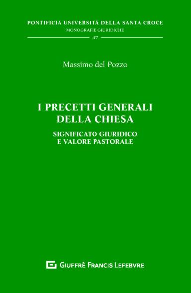 I precetti generali della chiesa - Massimo Del Pozzo - copertina