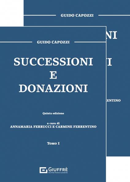 Successioni e donazioni - Guido Capozzi - copertina