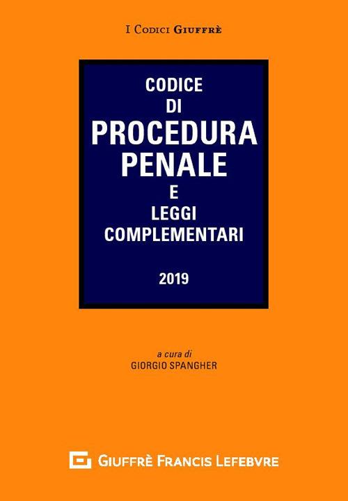 Codice di procedura penale e leggi complementari - copertina