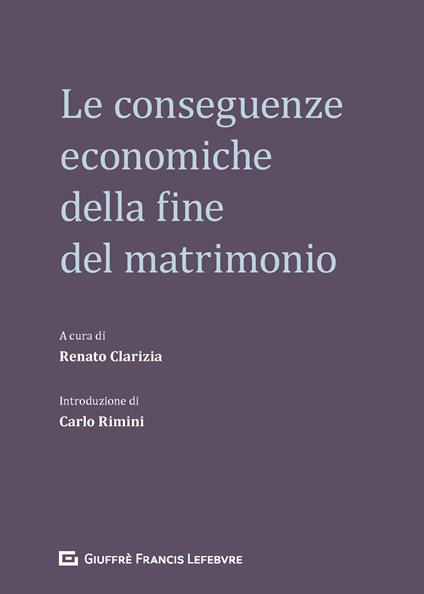 Le conseguenze economiche della fine del matrimonio - copertina