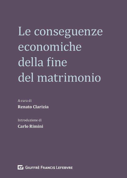 Le conseguenze economiche della fine del matrimonio - copertina