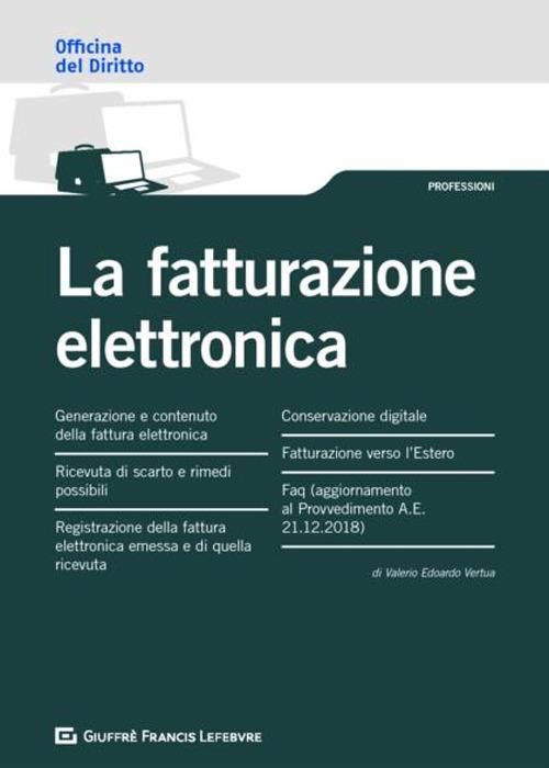 La fatturazione elettronica - Valerio Edorardo Vertua - copertina