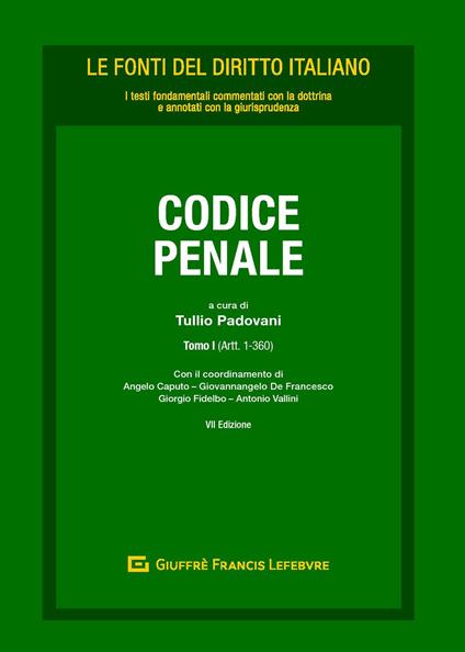Codice penale - Tullio Padovani - copertina
