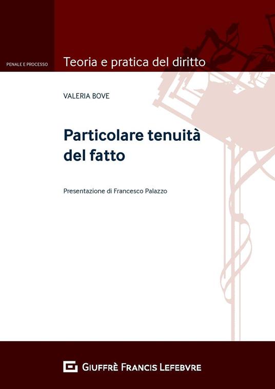 Particolare tenuità del fatto - Valeria Bove - copertina