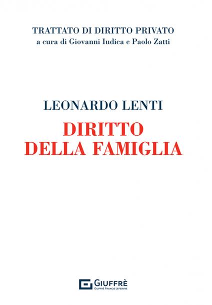 Diritto della famiglia - Leonardo Lenti - copertina