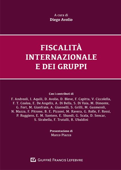 Fiscalità  internazionale e dei gruppi - copertina