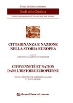 Cittadinanza e nazione nella storia europea-Citoyennete et nation dans l'histoire europeenne