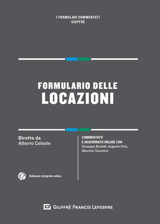 Formulario delle locazioni - copertina