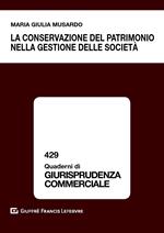 La conservazione del patrimonio nella gestione delle società