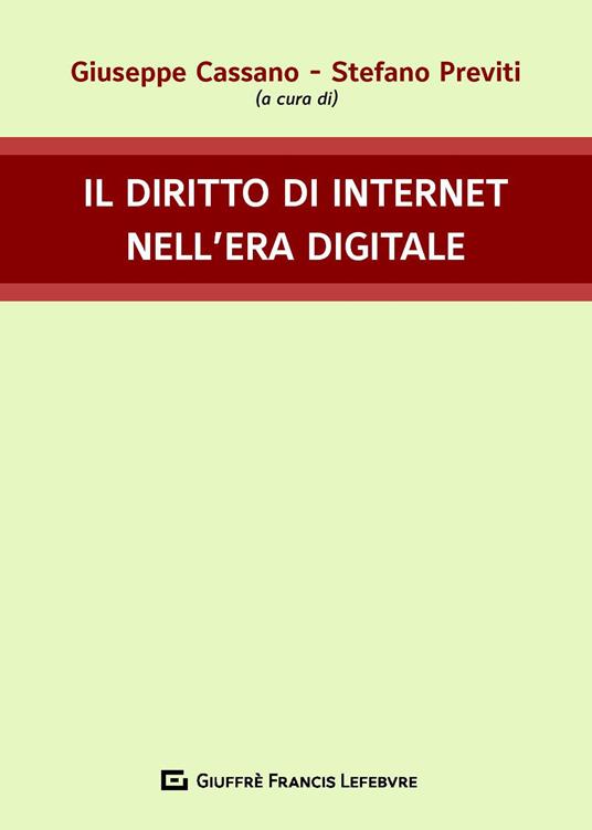 Il diritto di internet nell'era digitale - copertina