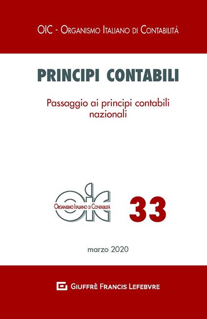 Principi contabili. Passaggio ai principi contabili nazionali - copertina