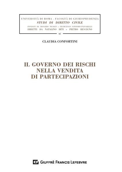 Il governo dei rischi nella vendita di partecipazioni - Claudia Confortini - copertina