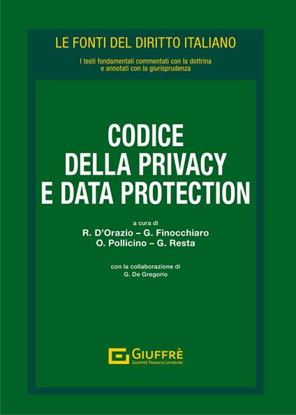 Codice della privacy e data protection - copertina