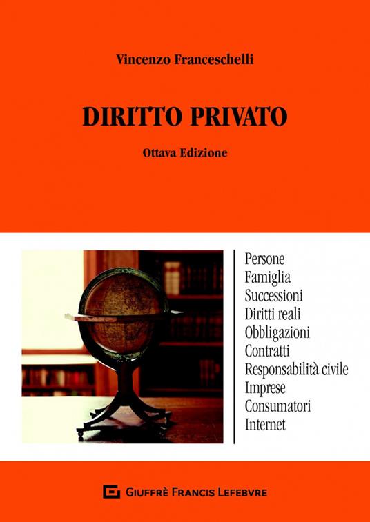 Diritto privato - Vincenzo Franceschelli - copertina