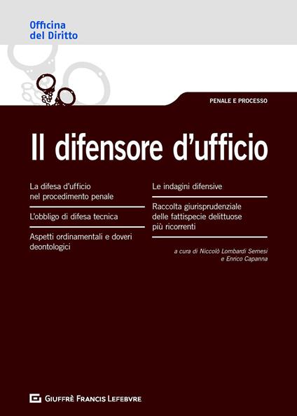 Il difensore d'ufficio - copertina
