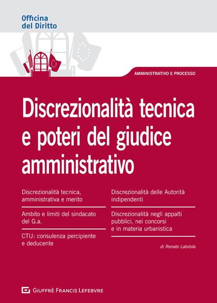 La discrezionalità amministrativa - Renato Labriola - copertina