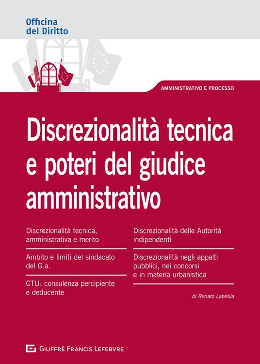 La discrezionalità amministrativa - Renato Labriola - copertina