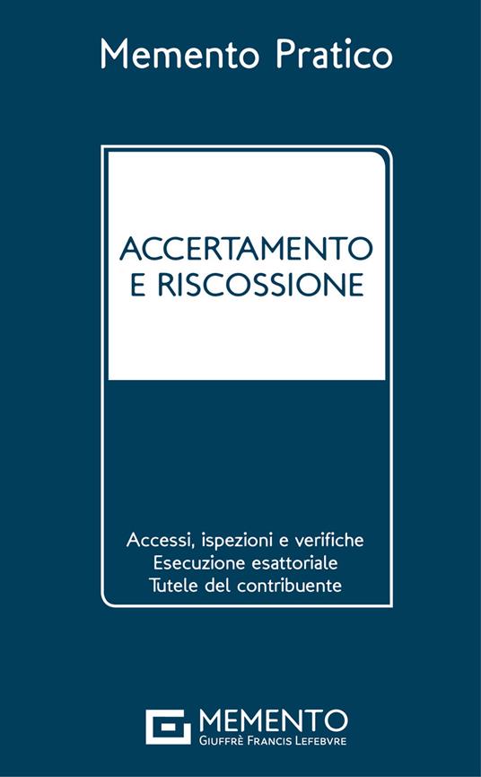 Accertamento e riscossione - copertina