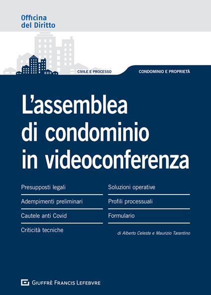 L' assemblea di condominio in videoconferenza - Alberto Celeste,Maurizio Tarantino - copertina