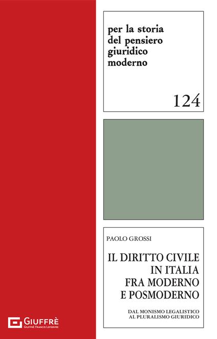 Il diritto civile in Italia fra moderno e postmoderno (dal monismo legalistico al pluralismo giuridico) - Paolo Grossi - copertina