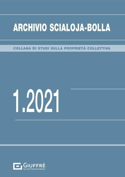 Archivio Scialoja-Bolla (2021). Vol. 1 - copertina