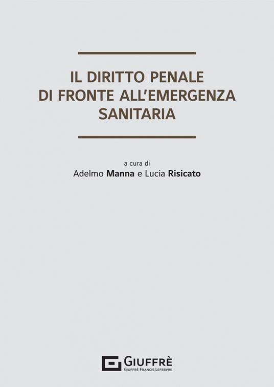 Il diritto penale di fronte all'emergenza sanitaria - copertina