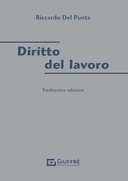 Diritto del lavoro - Riccardo Del Punta - copertina