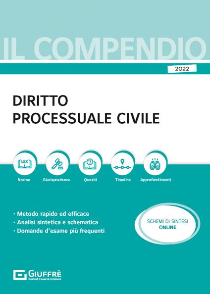 Compendio di diritto processuale civile - Alberto Filippini - copertina
