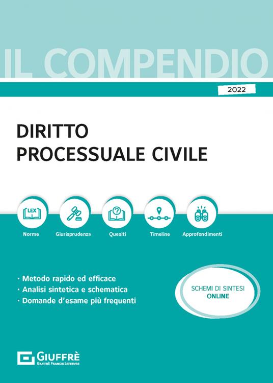 Compendio di diritto processuale civile - Alberto Filippini - copertina