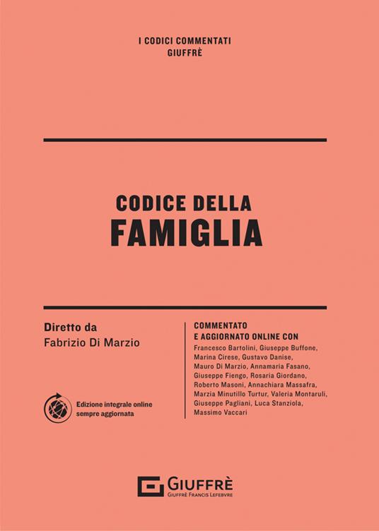 Codice della famiglia - copertina