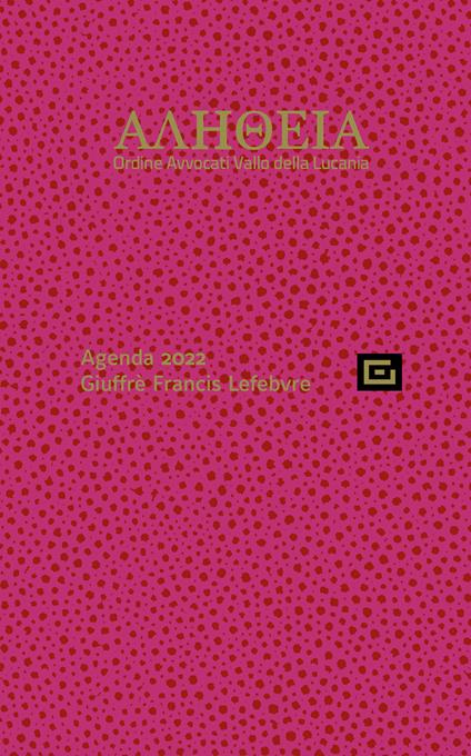 Agenda legale d'udienza 2022. Ediz. rossa. Vallo della Lucania - copertina