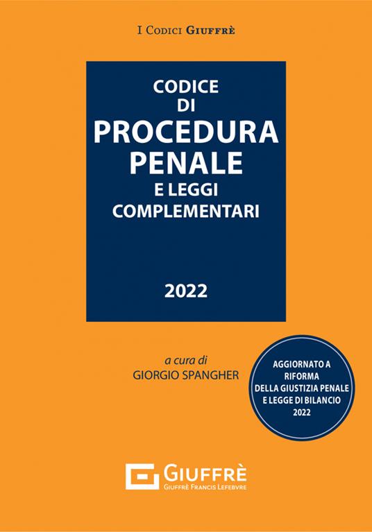 Codice di procedura penale e leggi complementari - copertina