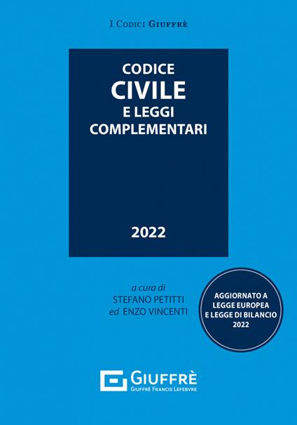 Codice civile e leggi complementari - copertina