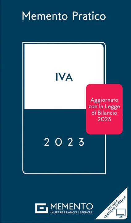 Memento IVA 2023 - copertina