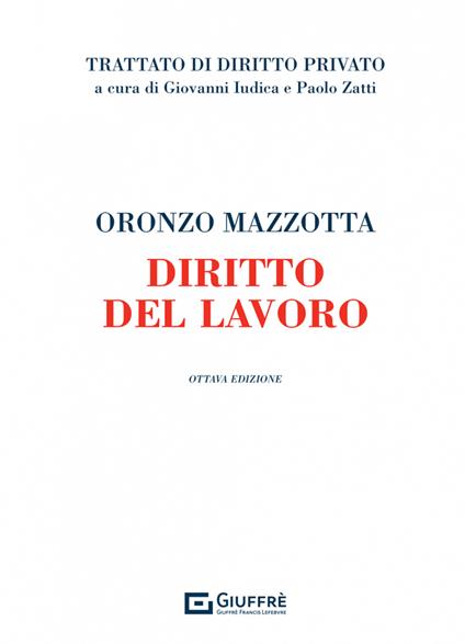 Diritto del lavoro - Oronzo Mazzotta - copertina