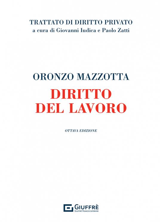Diritto del lavoro - Oronzo Mazzotta - copertina