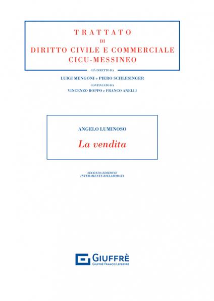 La vendita - Angelo Luminoso - copertina