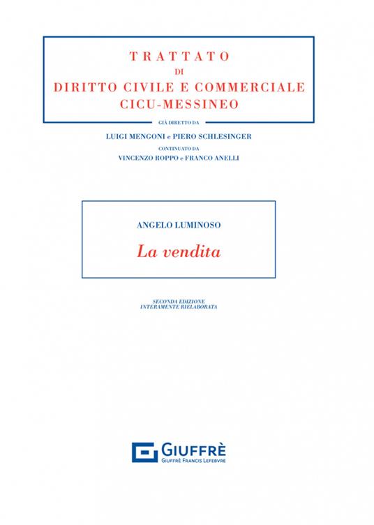 La vendita - Angelo Luminoso - copertina