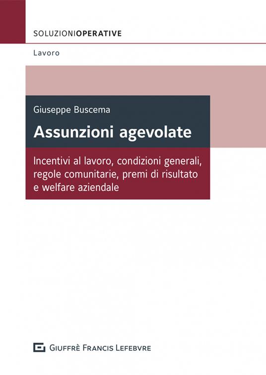 Assunzioni agevolate - Giuseppe Buscema - copertina