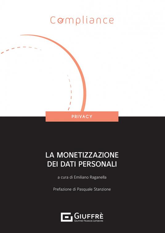 La monetizzazione dei dati personali - copertina