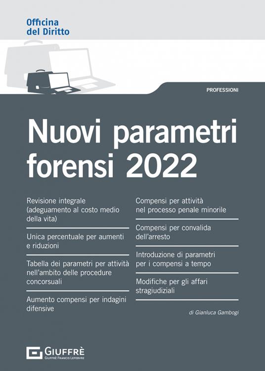 Nuovi parametri forensi 2022 - Gianluca Gambogi - copertina
