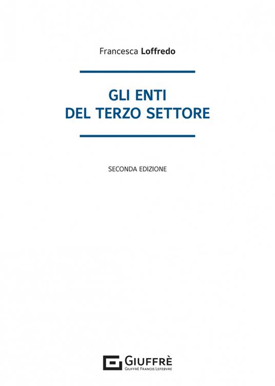 Gli enti del Terzo settore - Francesca Loffredo - copertina