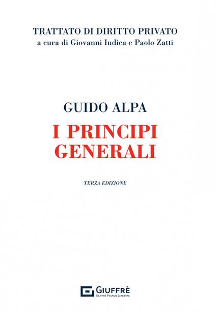 I principi generali - Guido Alpa - copertina
