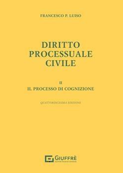 Diritto processuale civile - Francesco Paolo Luiso - copertina