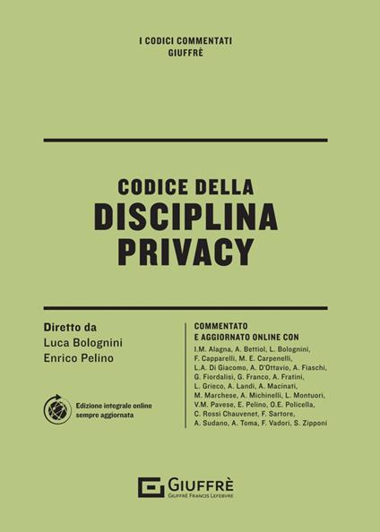 Codice della disciplina privacy - copertina