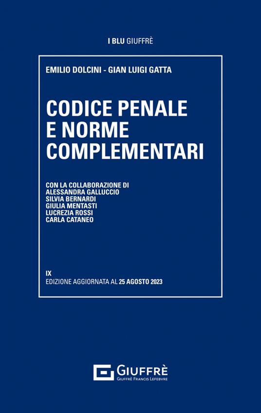 Codice penale e norme complementari - copertina