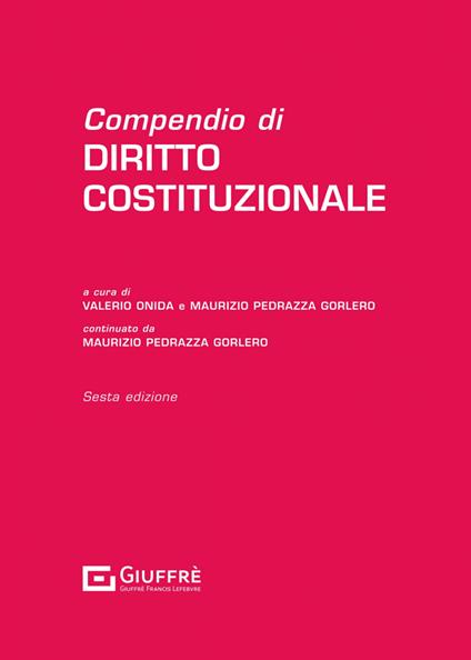 Compendio di diritto costituzionale - copertina