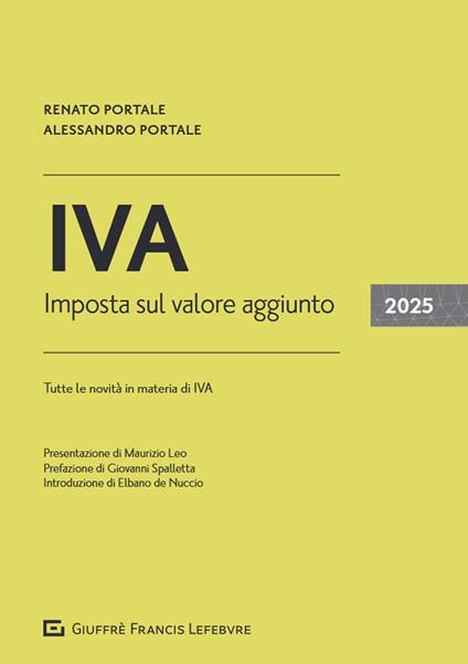 IVA. Imposta sul valore aggiunto 2025 - Renato Portale,Alessandro Portale - copertina