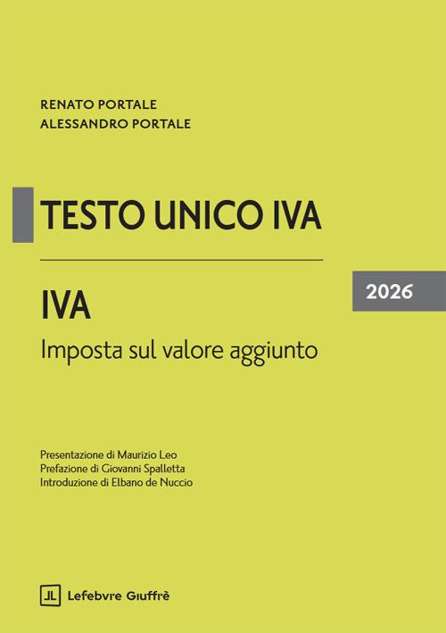 IVA. Imposta sul valore aggiunto 2026 - Renato Portale,Alessandro Portale - copertina