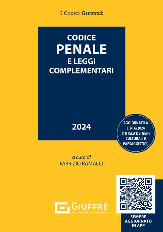 Codice penale e leggi complementari. Con QR Code - copertina